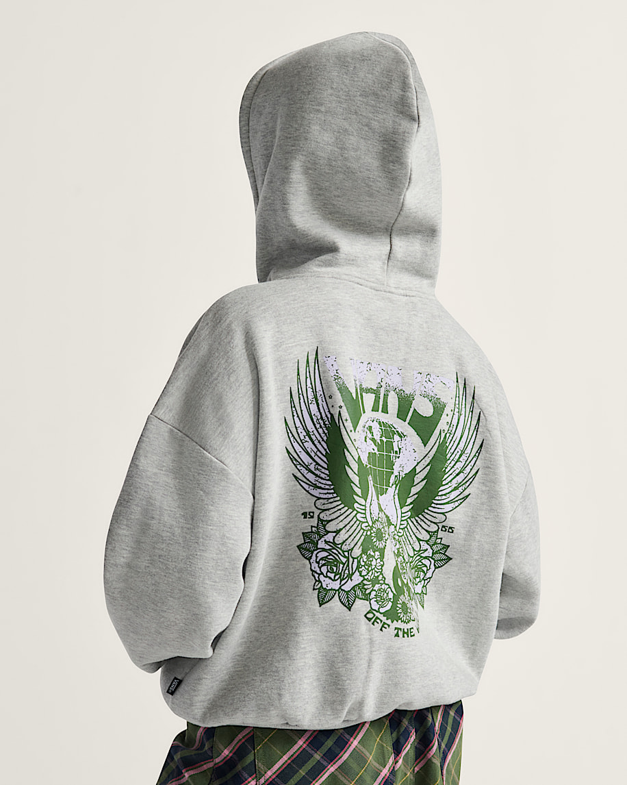 retro-pullover-hoodie „weltfrieden