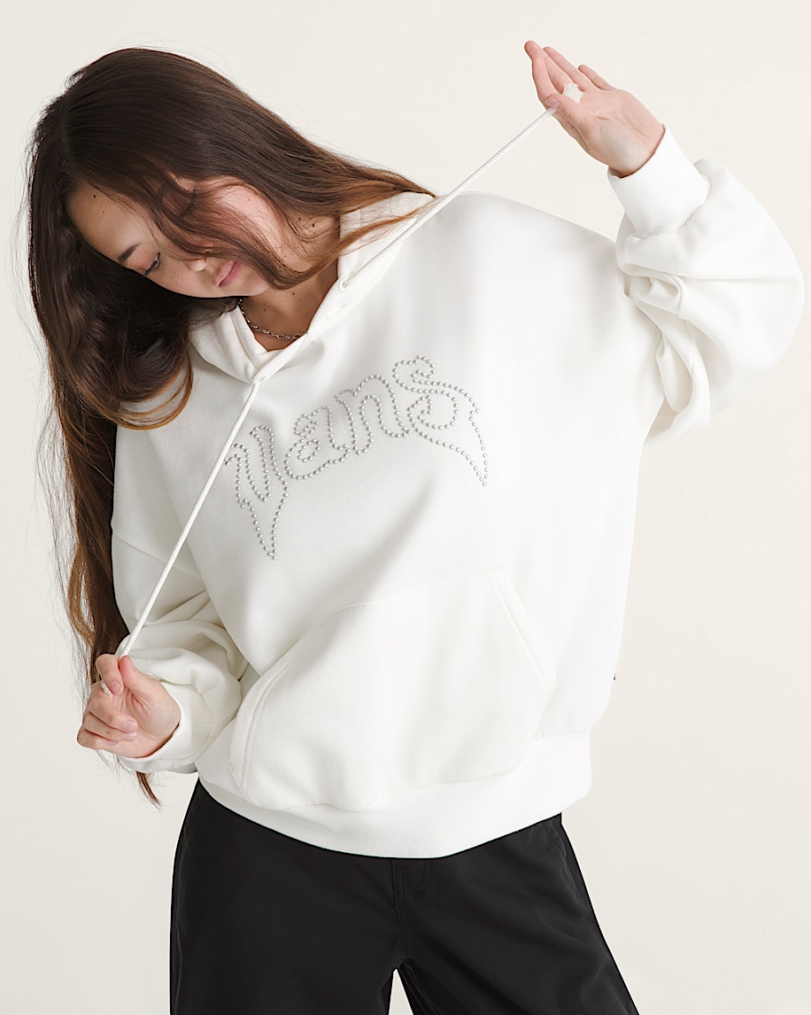 pearls logo retro pullover sweatshirt