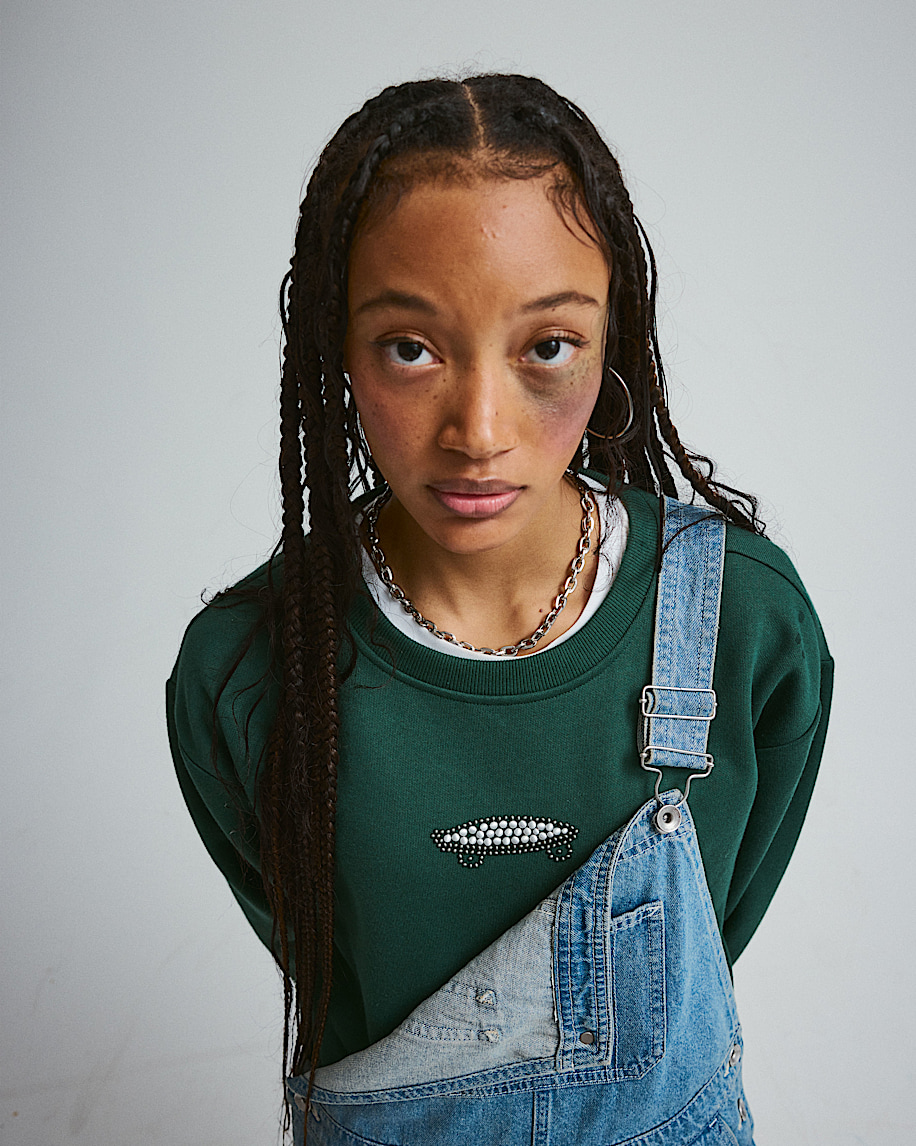 salton pearls crew sweatshirt