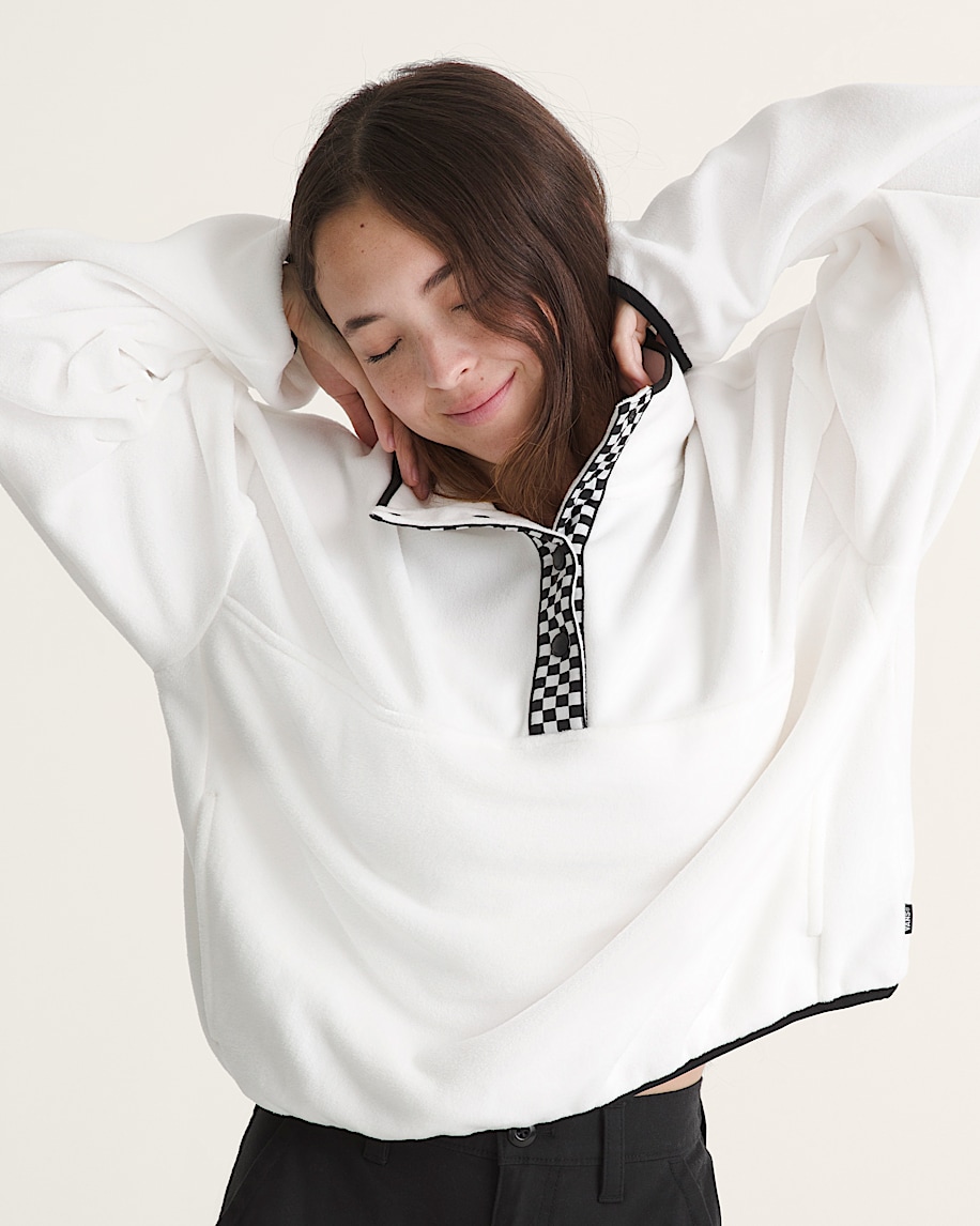 polar sweatshirt mit hakenmuster