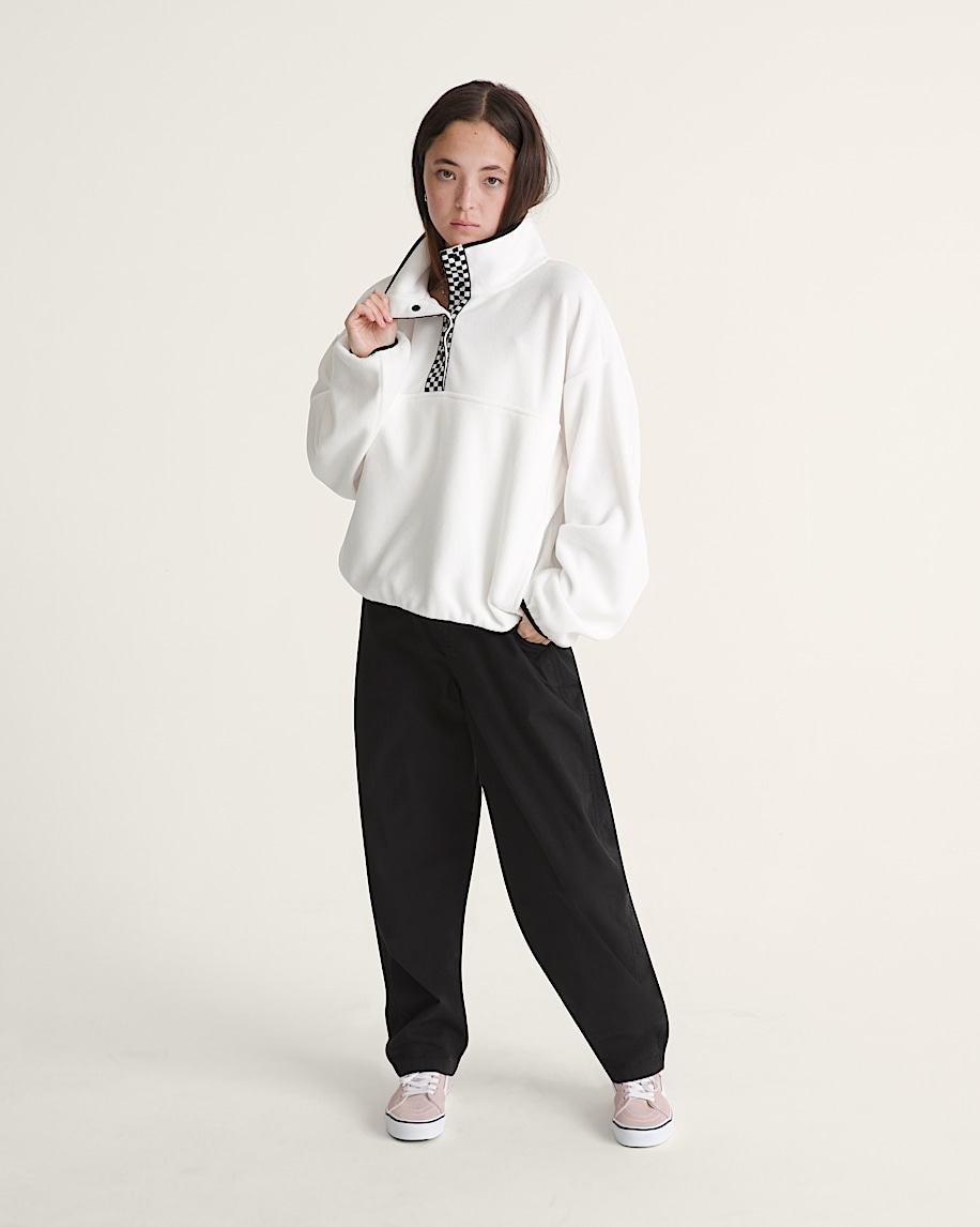 polar sweatshirt mit hakenmuster