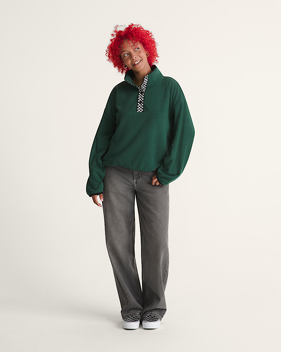 polar sweatshirt mit hakenmuster