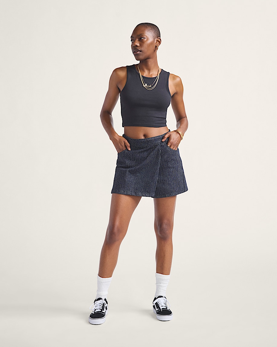 sirelle wrap mini skort