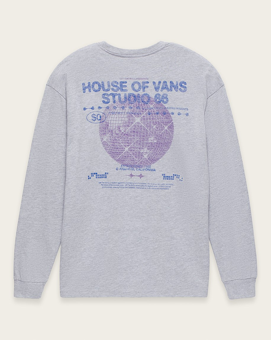 disco nights langarm-t-shirt