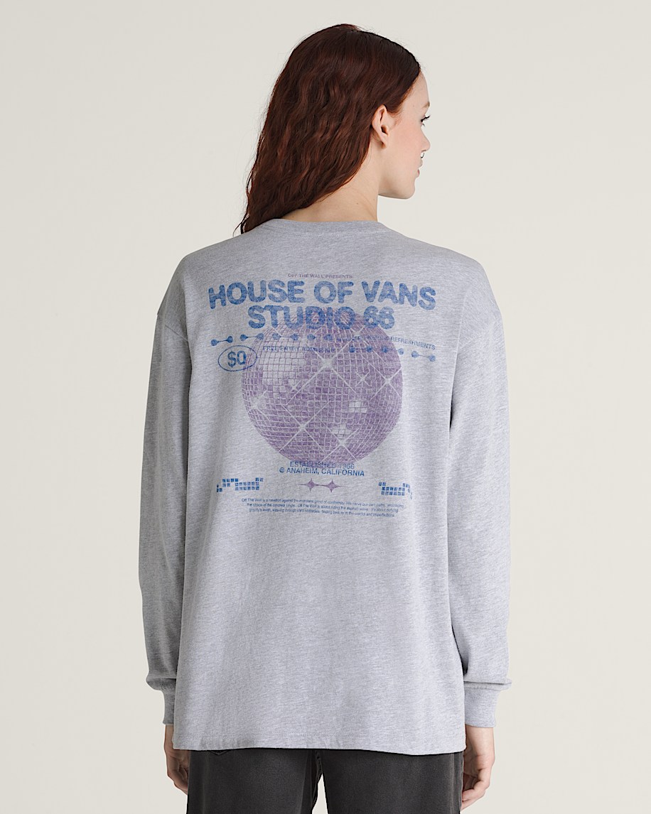 disco nights langarm-t-shirt