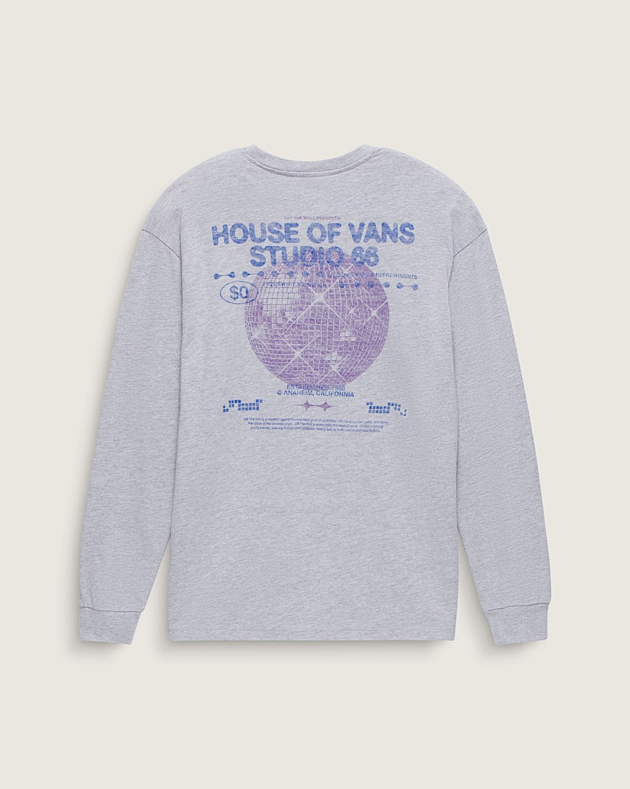 disco nights langarm-t-shirt