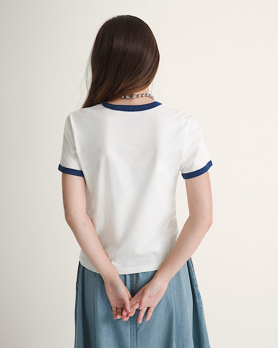 drop v ringer t-shirt