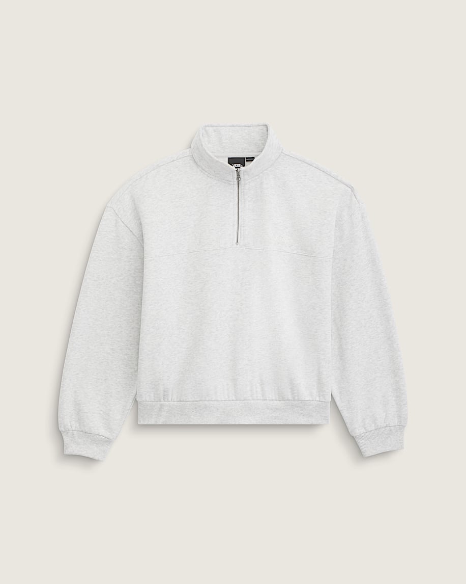 sweatshirt mit stehkragen und schriftzug