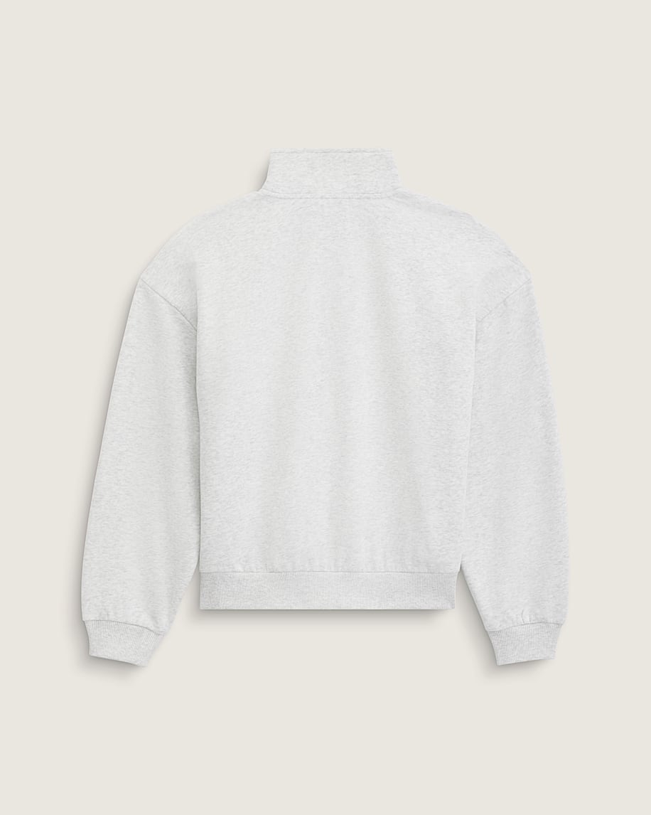 sweatshirt mit stehkragen und schriftzug