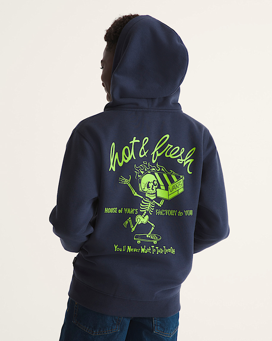 kinder-sweatshirt mit durchgehendem reißverschluss – heiß und frisch