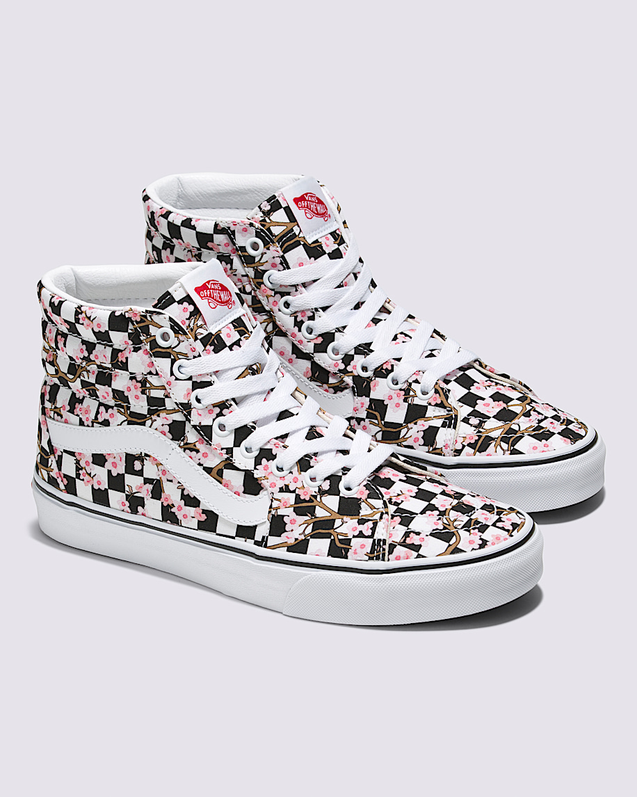 customs sk8-hi checkerboard schuh