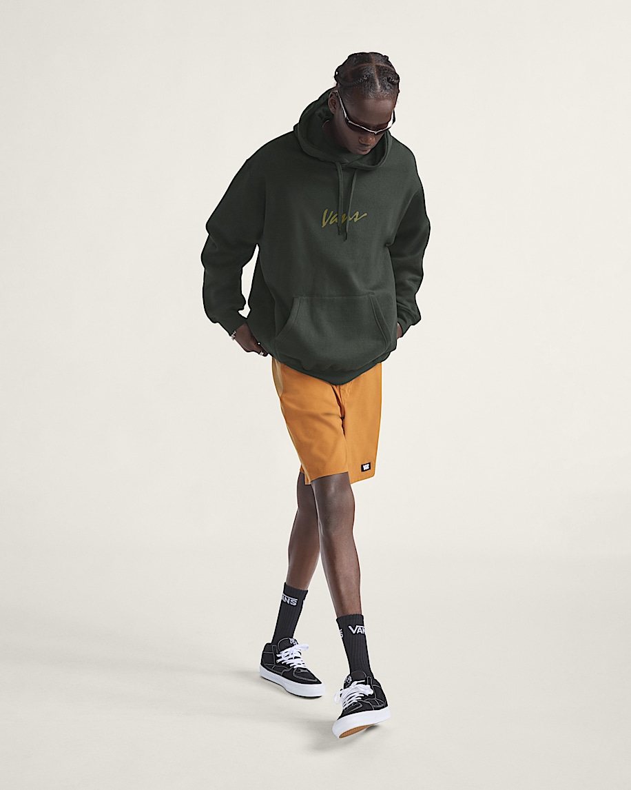 vans pullover-hoodie mit schriftzug