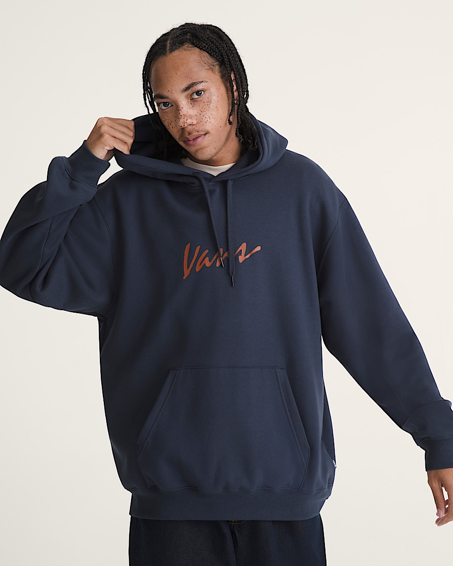 vans pullover-hoodie mit schriftzug