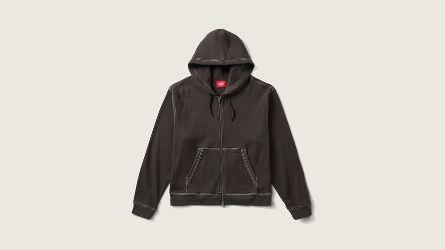 skate zip thermal hoodie