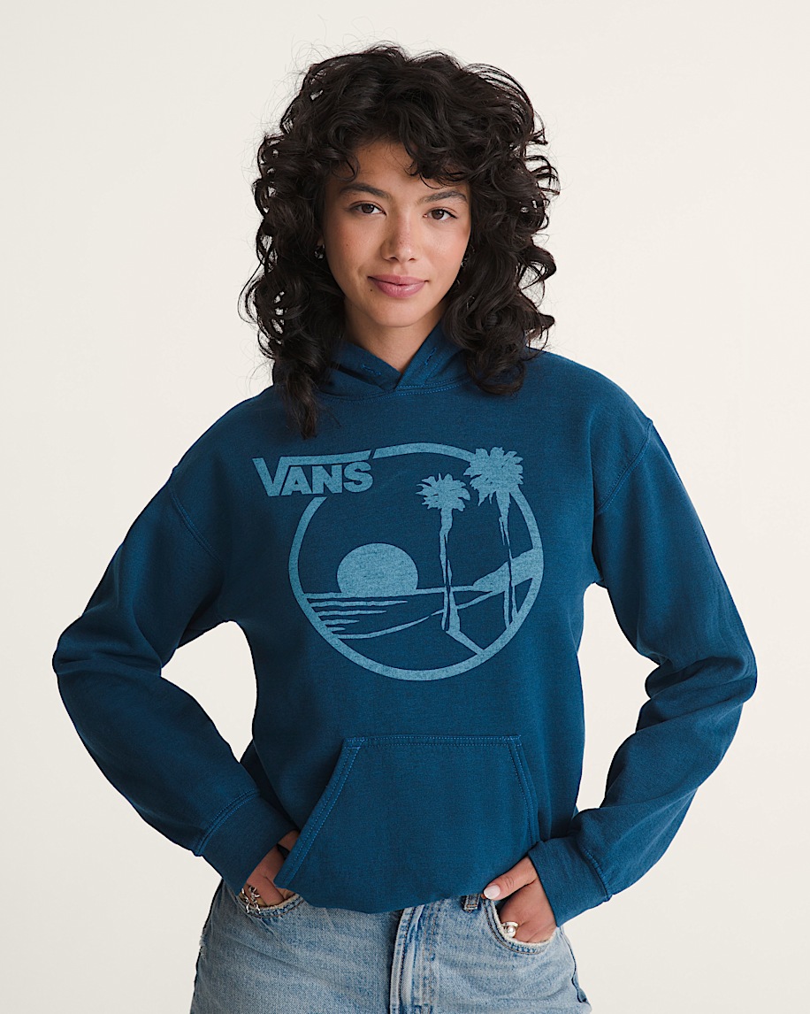 waffle shop sun vans style pullover hoodie