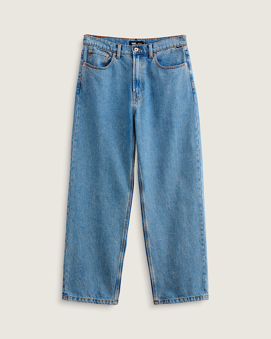 check-5 baggy denim pants