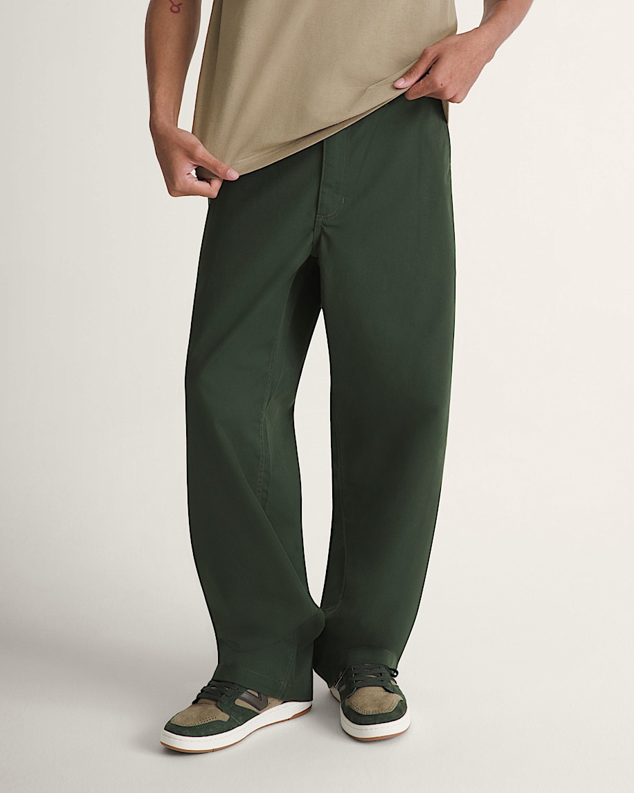 authentische chino-hose mit lockerem schnitt