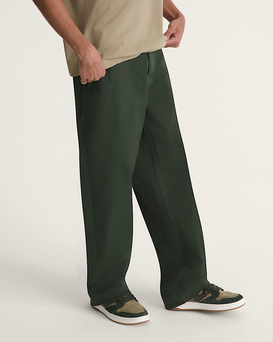 authentische chino-hose mit lockerem schnitt
