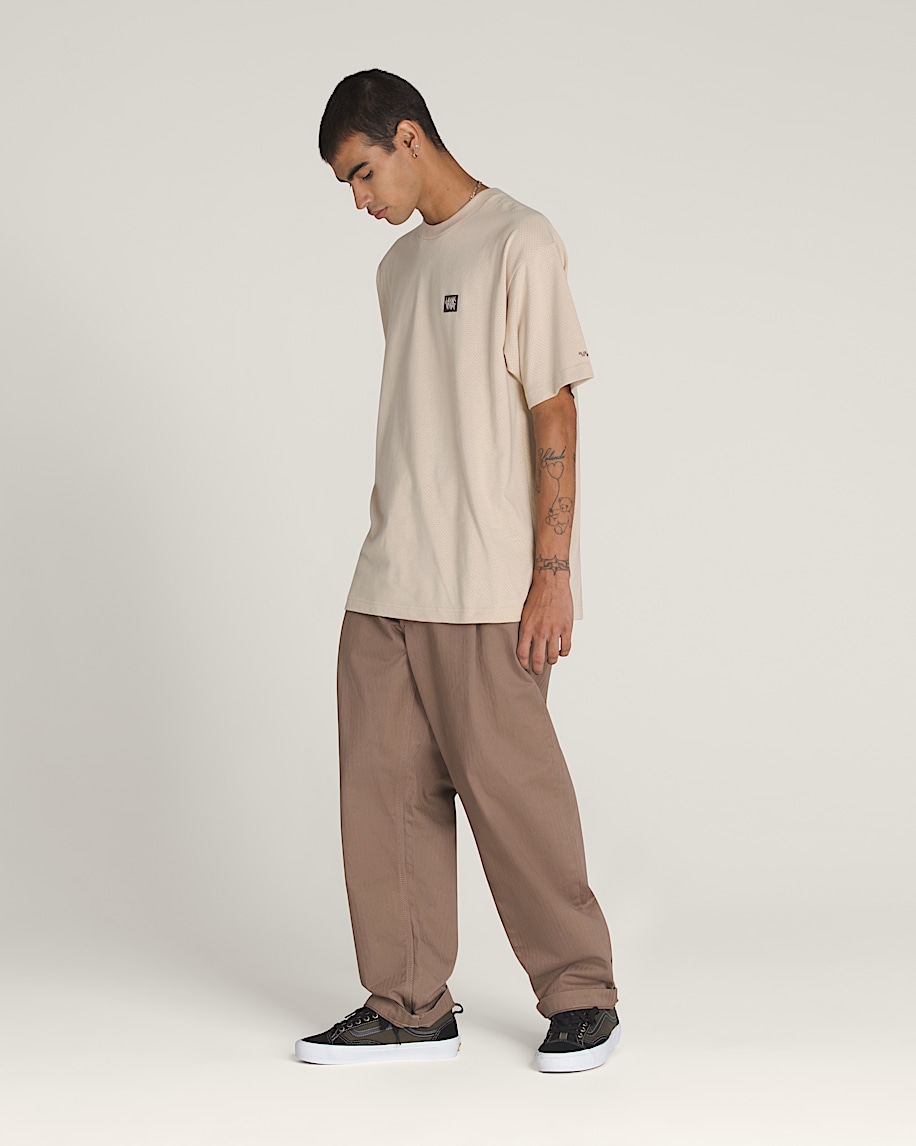 skate loose pleated pants