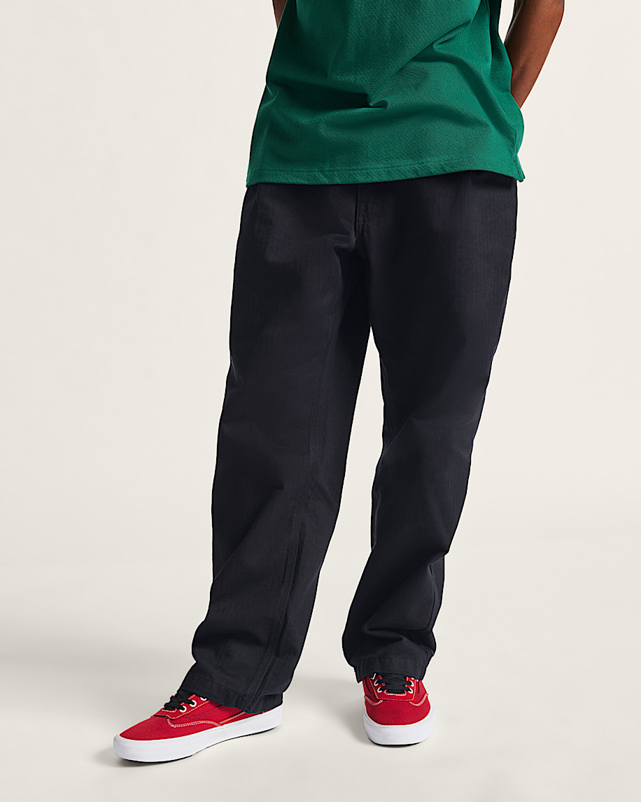 skate loose pleated pants