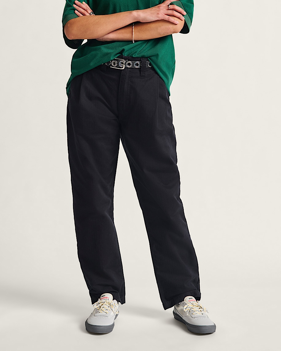 skate loose pleated pants