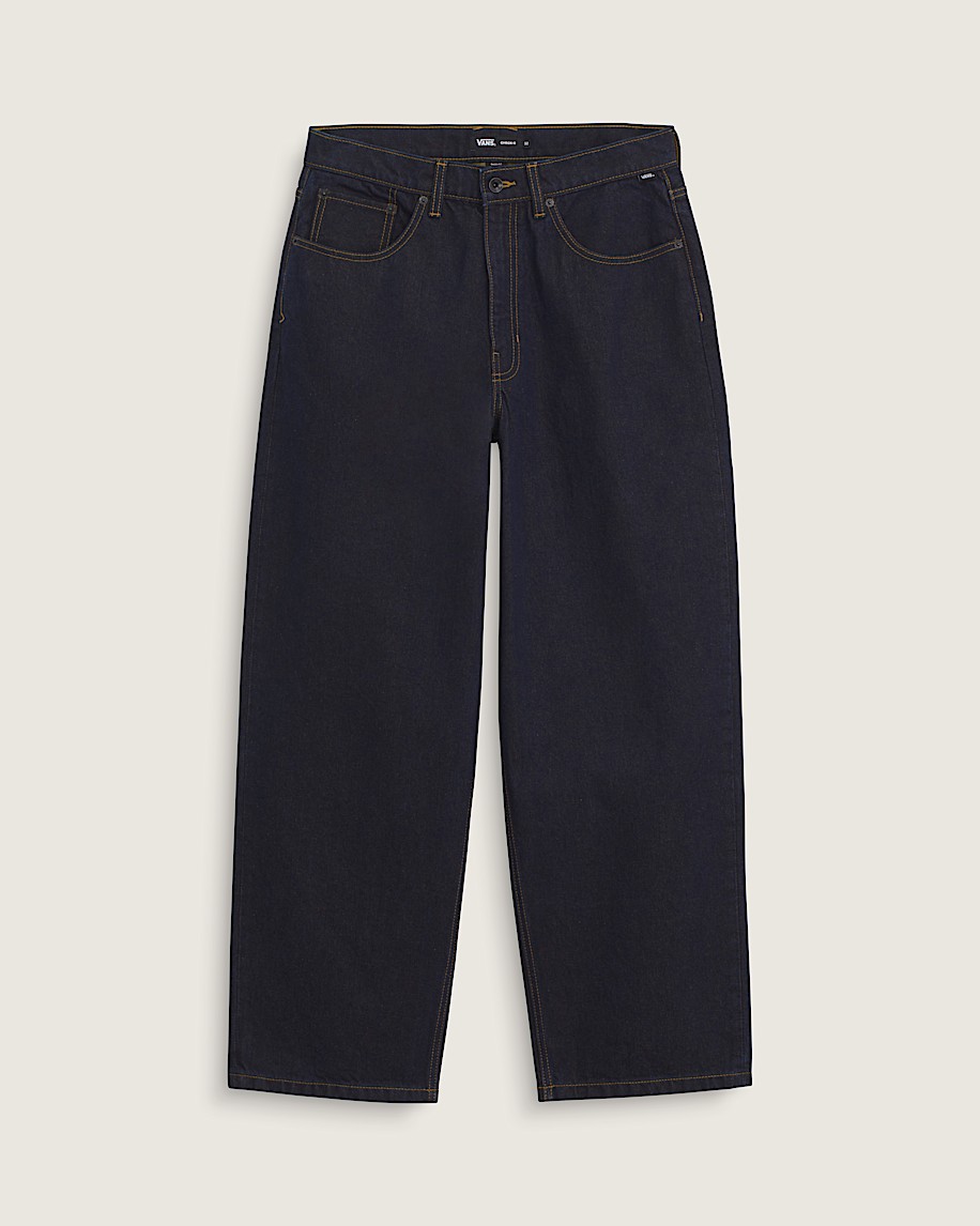 check-5 baggy denim pants