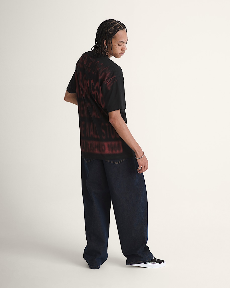 check-5 baggy denim pants