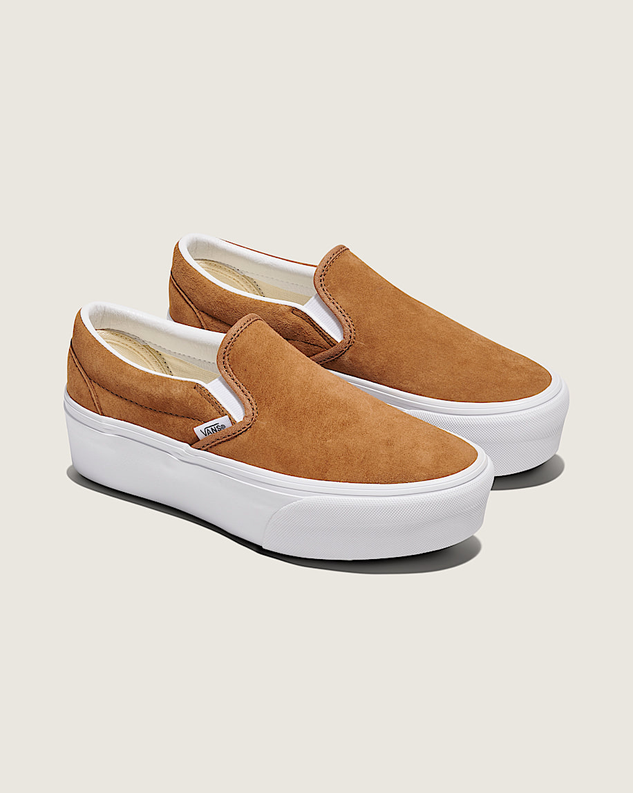 klassischer slip-on-plateauschuh