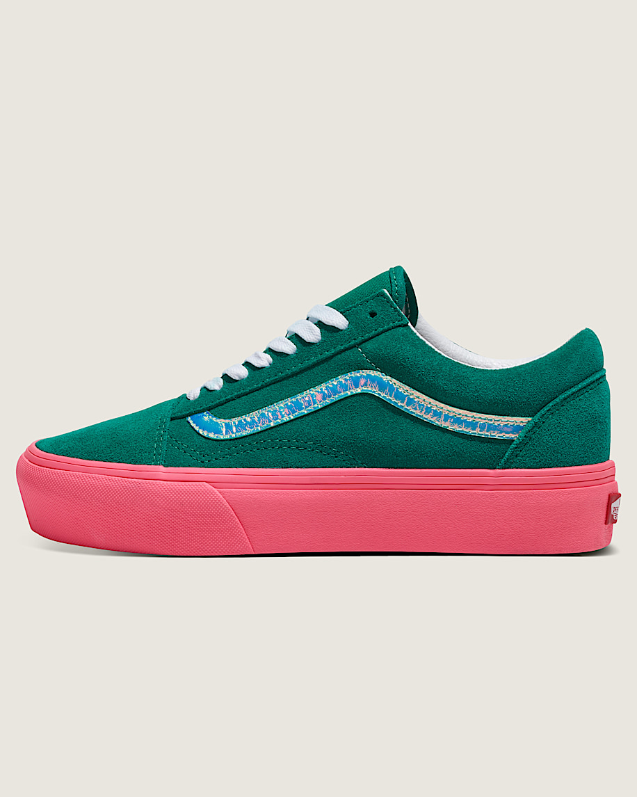 customs old skool plateau-wildlederschuh