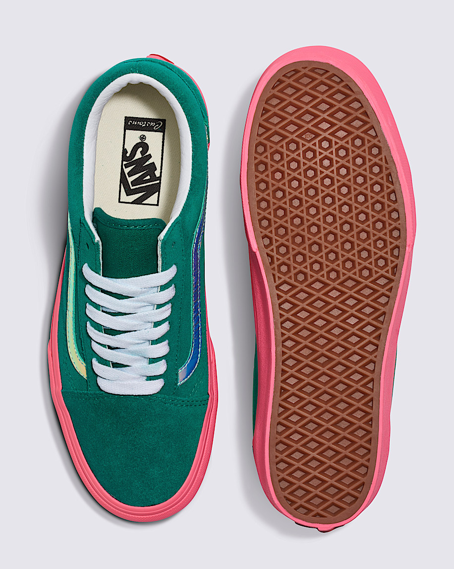 customs old skool plateau-wildlederschuh