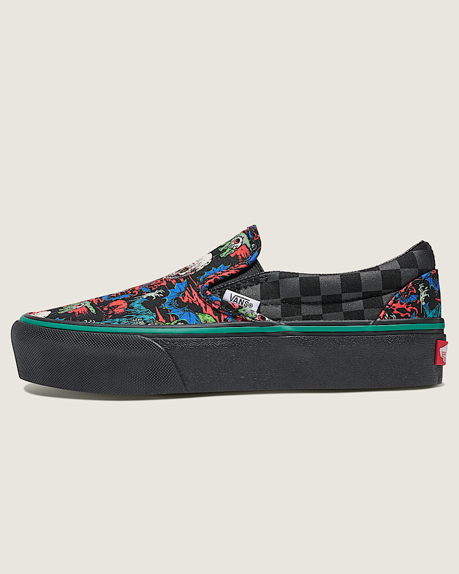 customs classic slip-on platform halloween schuh
