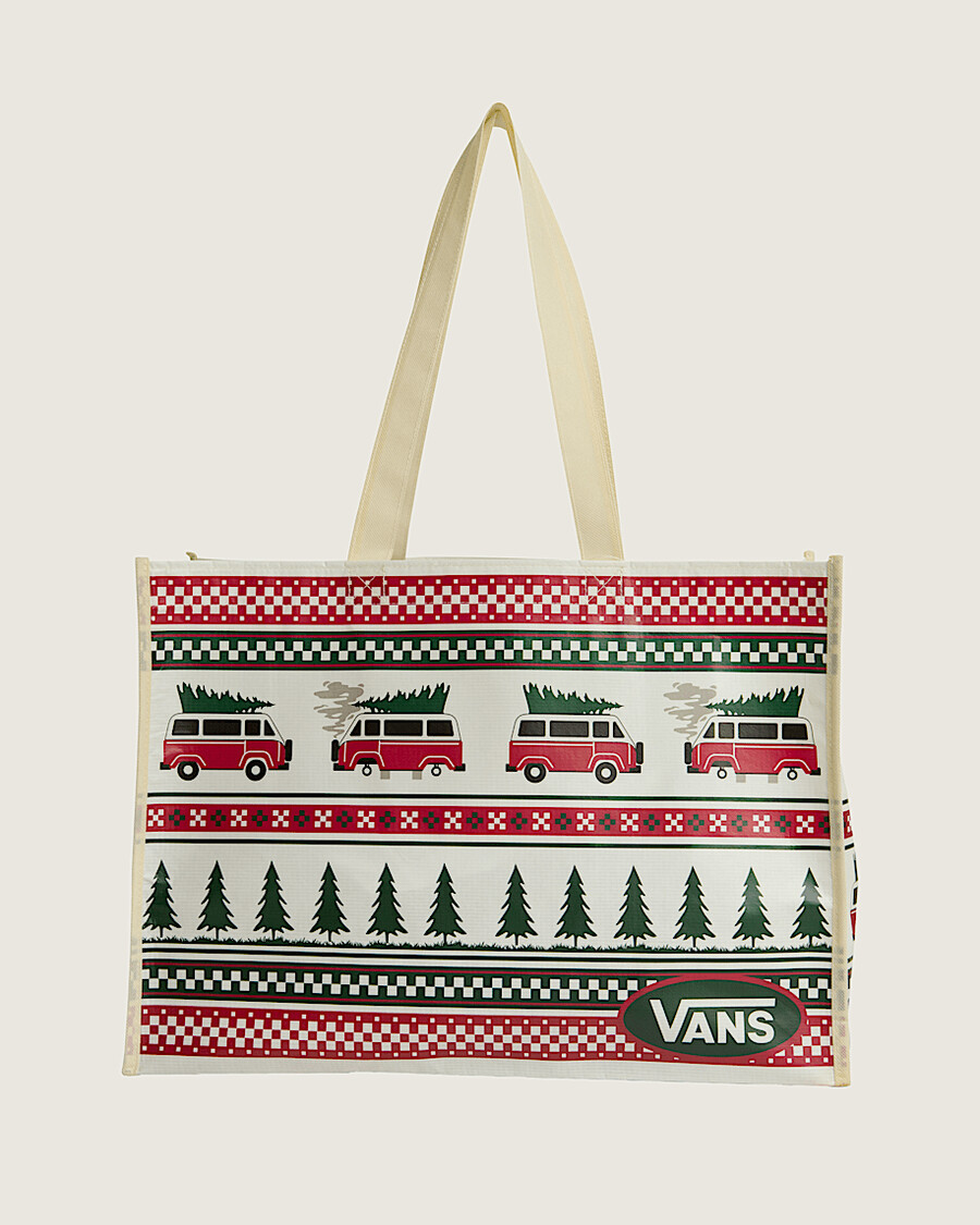 mehrwegtasche für den winterfamilienausflug