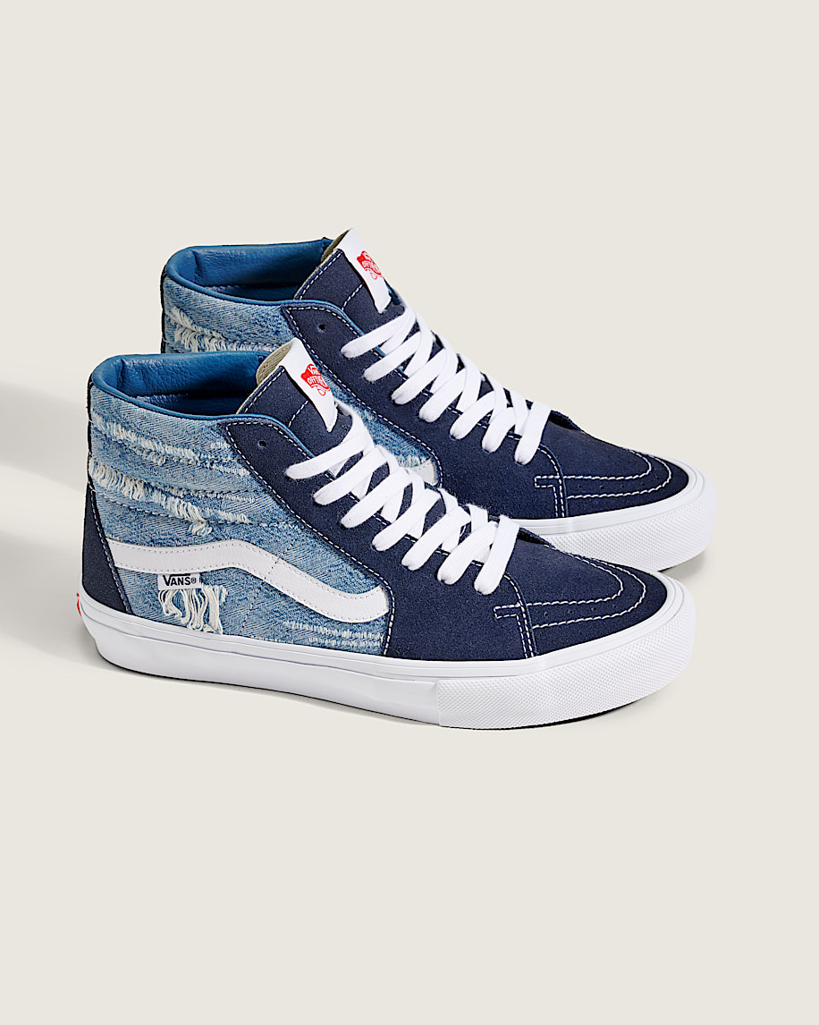 van doren approved skate sk8-hi denim schuh