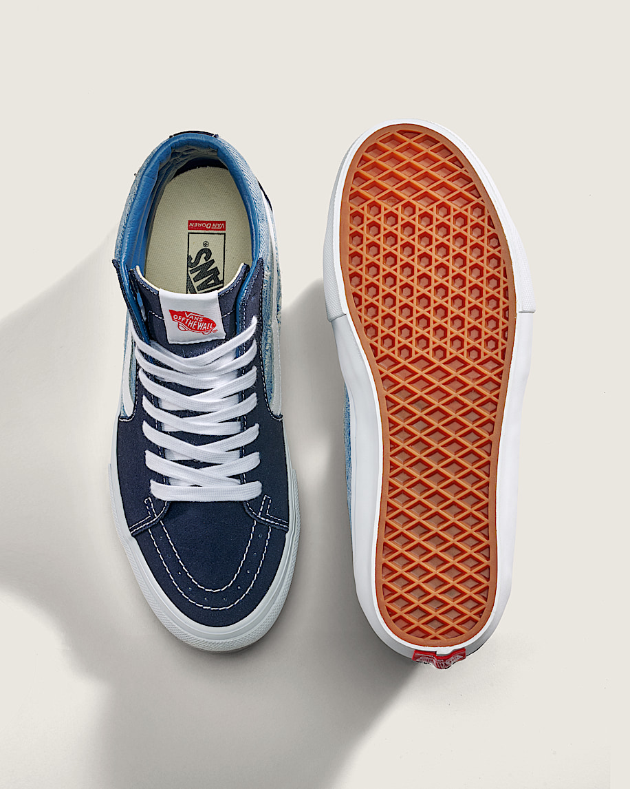 van doren approved skate sk8-hi denim schuh