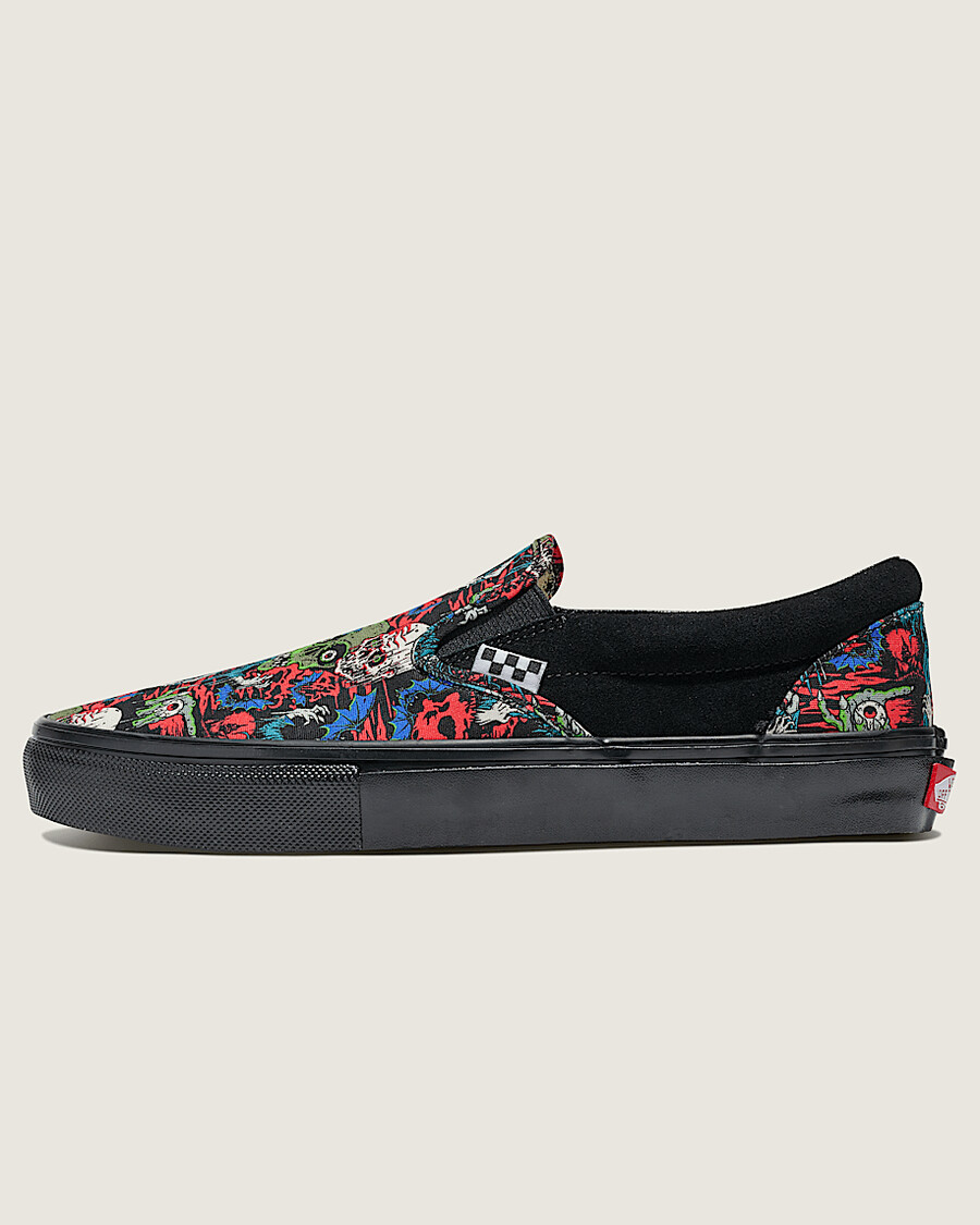 customs skate slip-on halloween schuh
