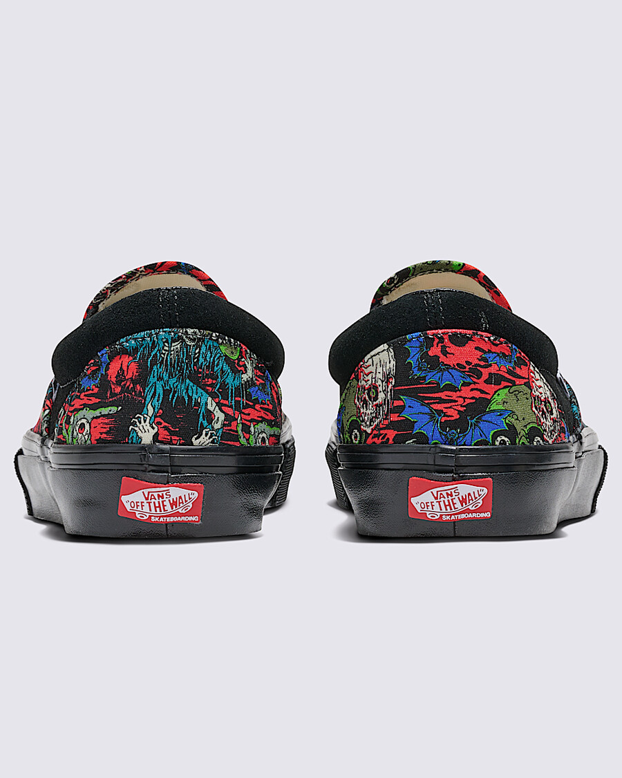 customs skate slip-on halloween schuh