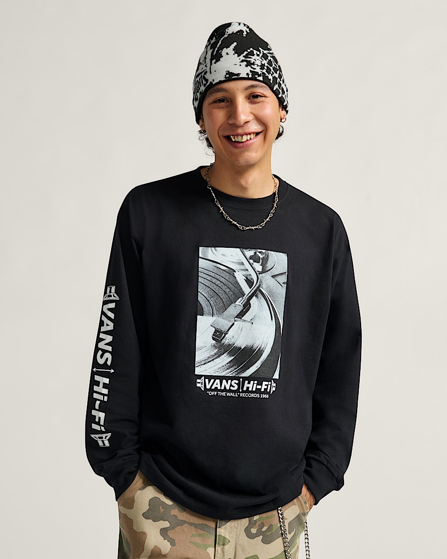 hi fi rpm langarm-t-shirt