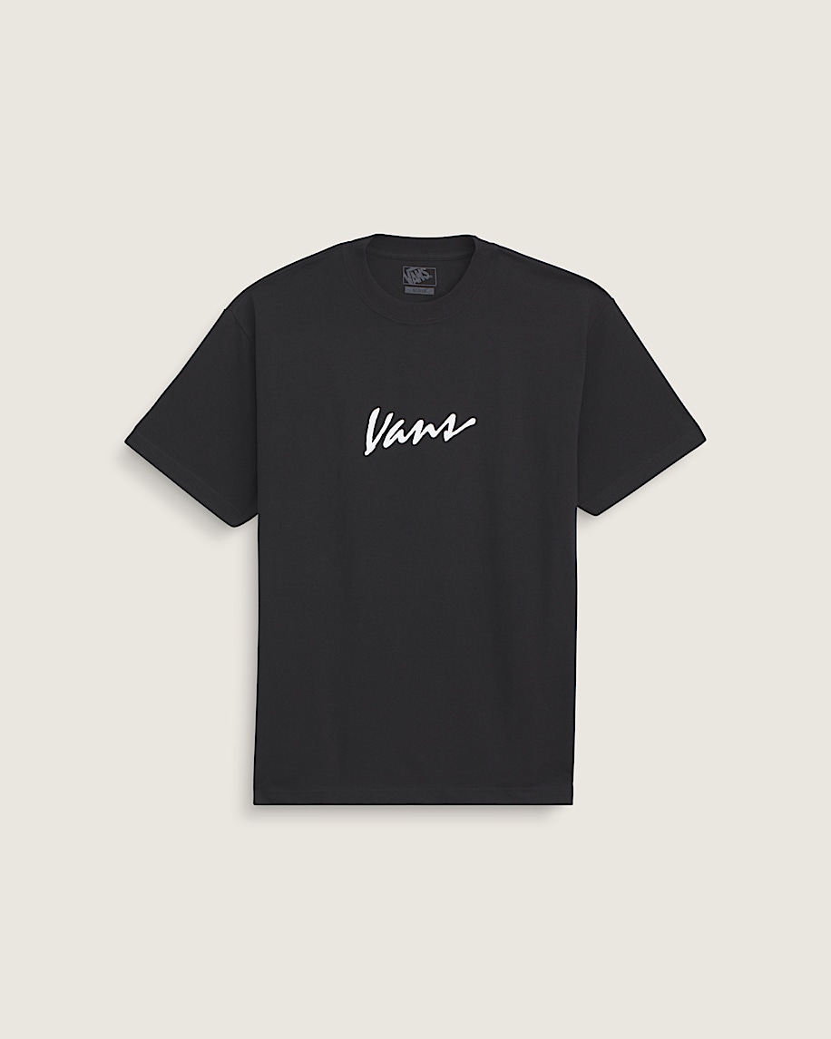 klassisches t-shirt mit schriftzug