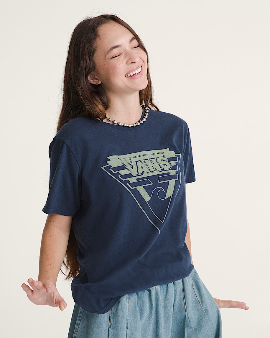 waffelladen-t-shirt aus wellenmischung