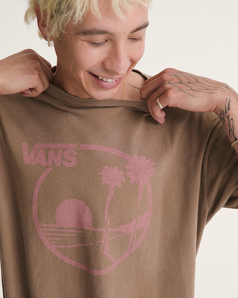 waffelladen-t-shirt im vans-stil