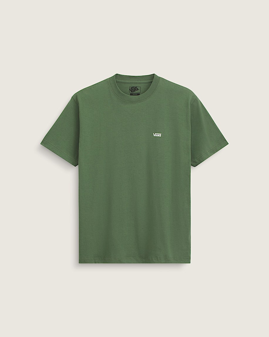 t-shirt mit logo auf der linken brust