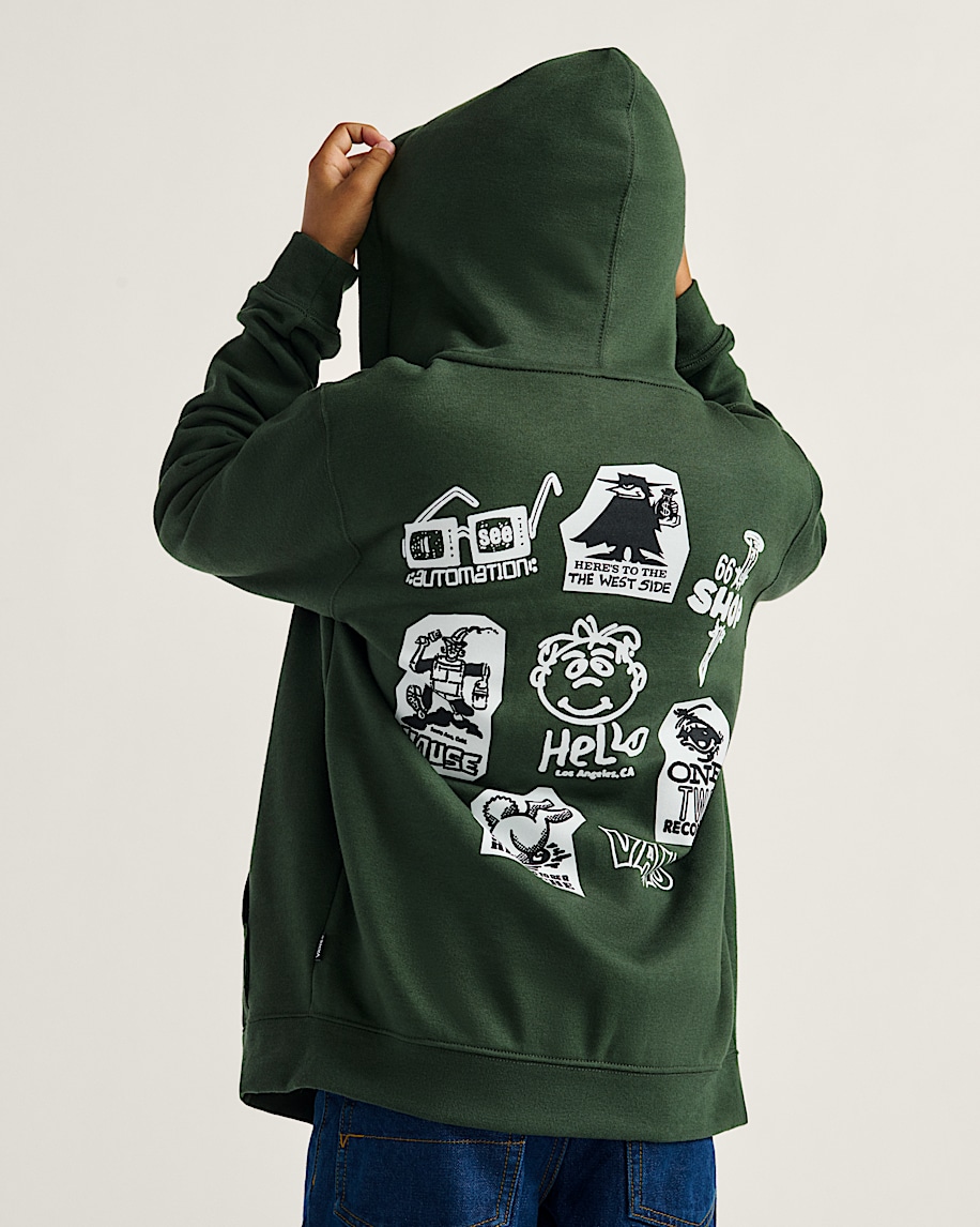 kinder-kapuzenpullover mit reißverschluss