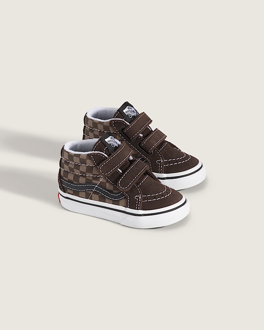 kleinkinderschuh sk8-mid v checkerboard