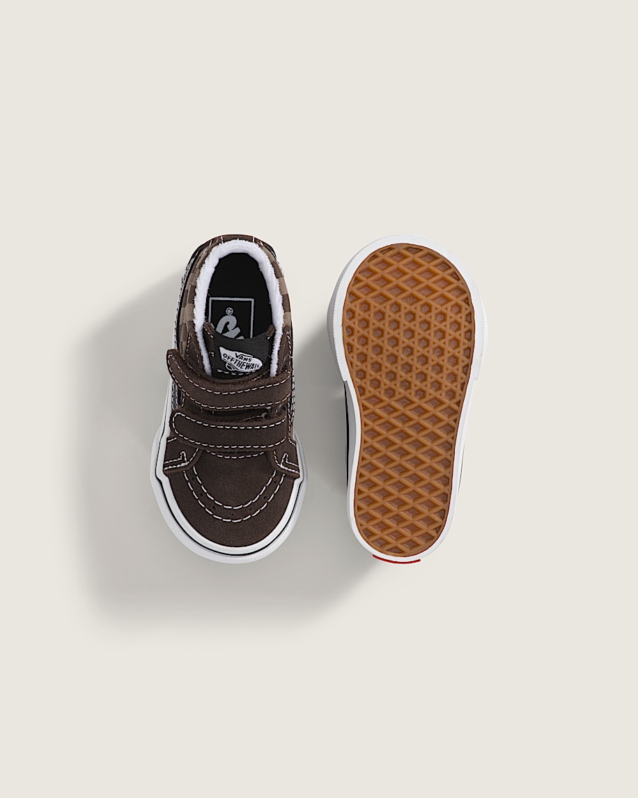 kleinkinderschuh sk8-mid v checkerboard