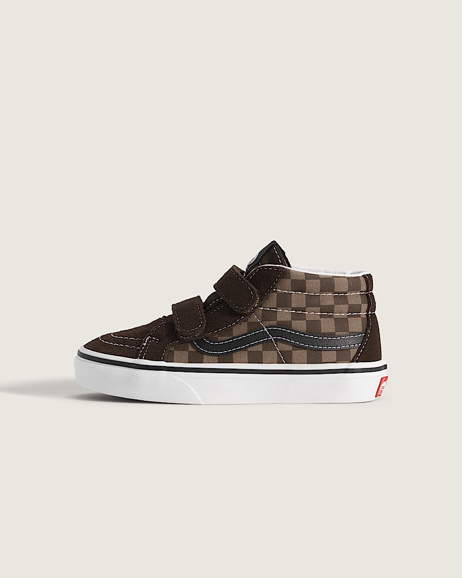 sk8-mid v checkerboard schuh für kleine kinder