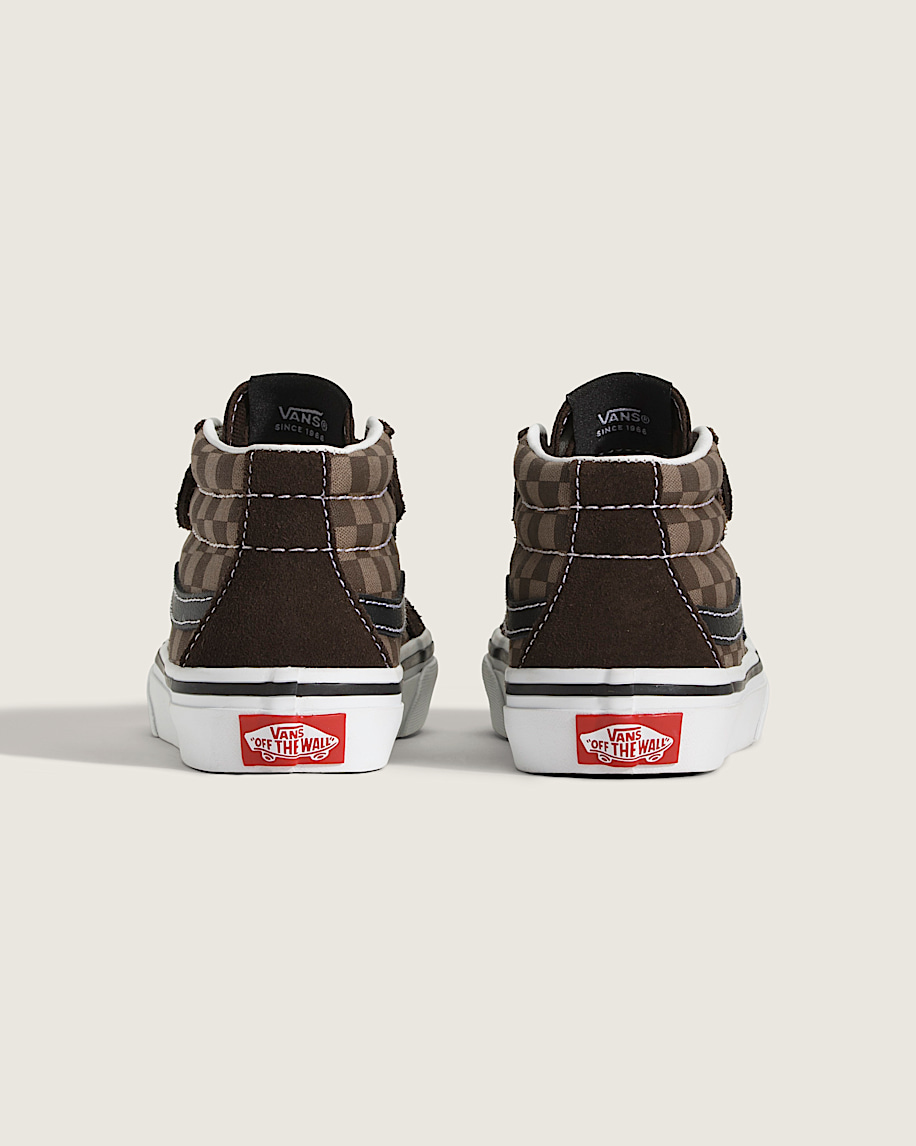 sk8-mid v checkerboard schuh für kleine kinder