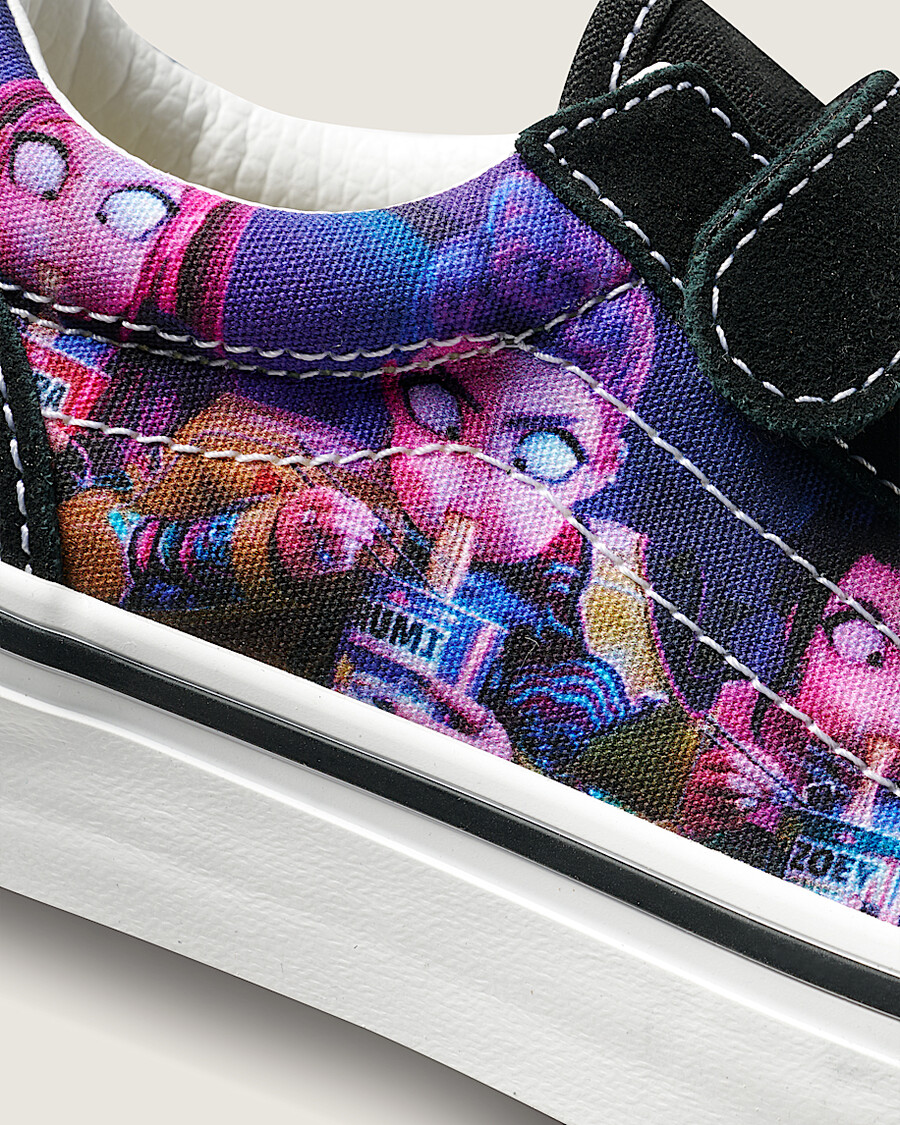 kpop demon hunters x vans old skool v schuh für kleine kinder