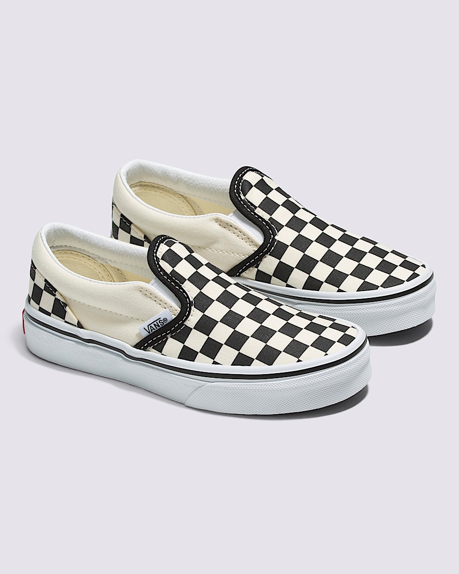 klassischer karierter slip-on-schuh für kleine kinder