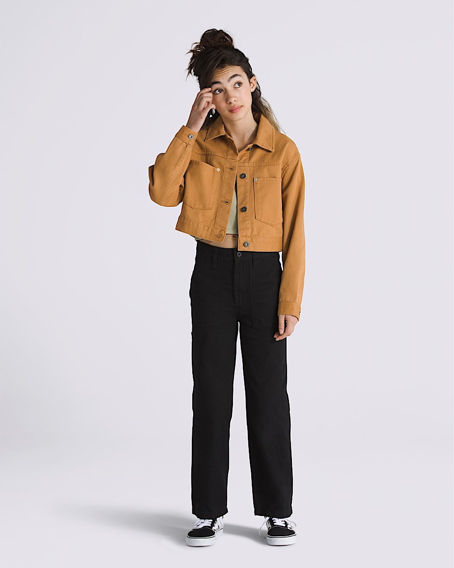 raynes crop truckerjacke für kinder