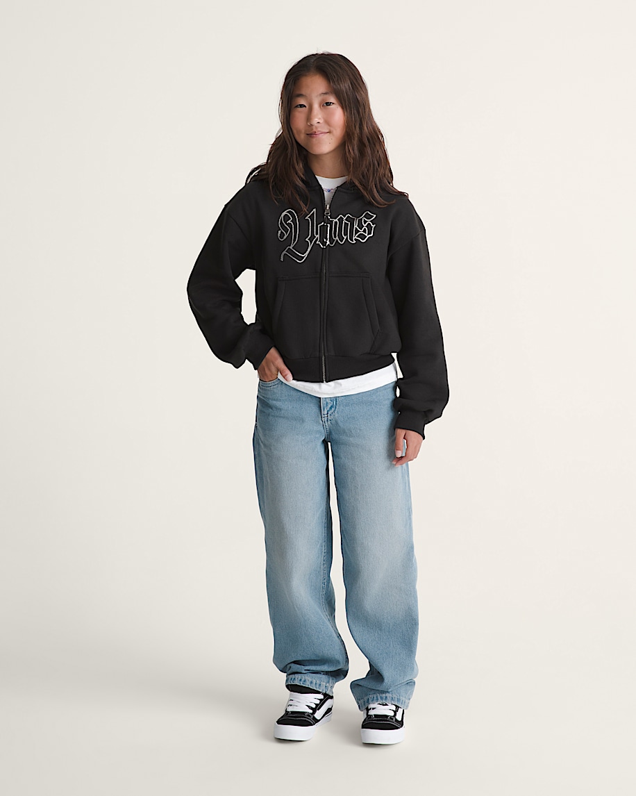 kinder sirelle denim puddle pants